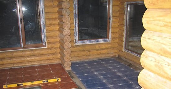 Укладка нагревательного кабеля на электрический пол